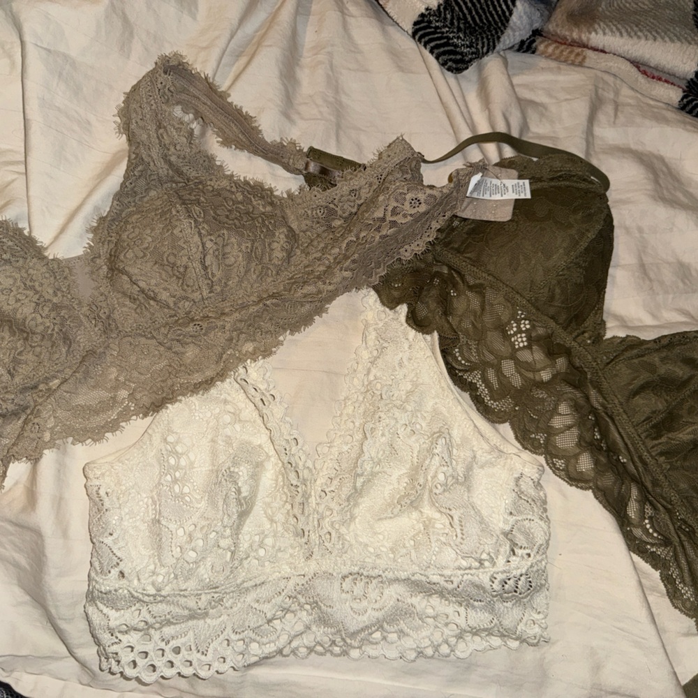 3 pair of Aerie Bralettes